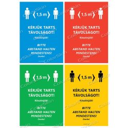 Kérjük tarts távolságot! Magyar-német nyelven