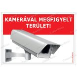 Kamerával megfigyelt terület - matrica