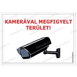 Kamerával megfigyelt terület - matrica