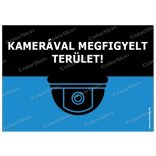 Kamerával megfigyelt terület - matrica