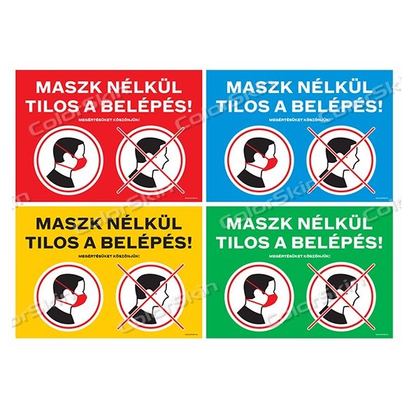 Maszk nélkül tilos a belépés 