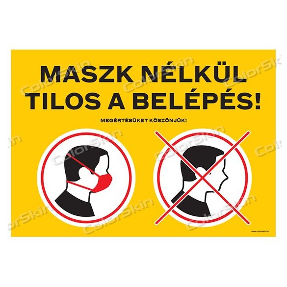 Maszk nélkül tilos a belépés 