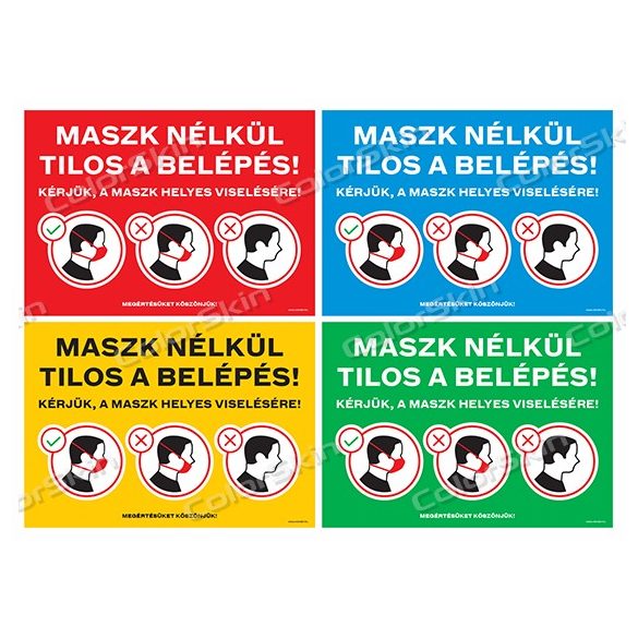 Helyes maszk viselés