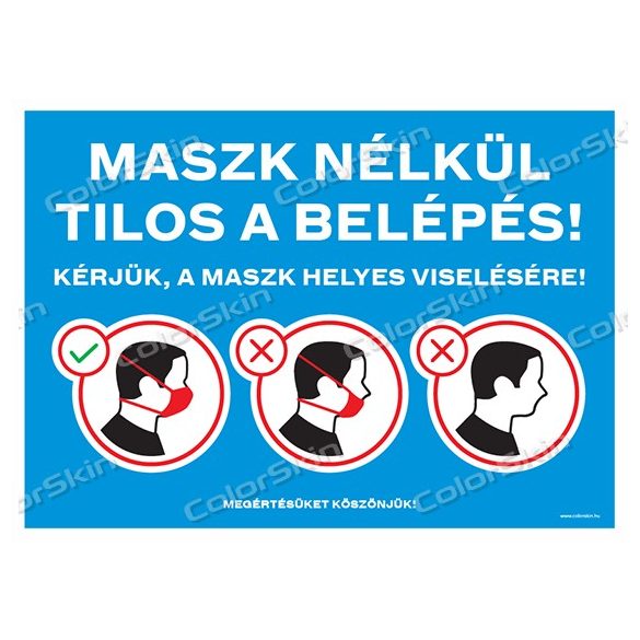 Helyes maszk viselés