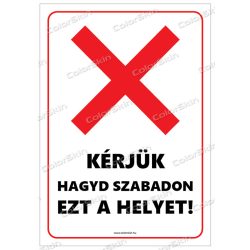 Kérjük hagyd szabadon ezt a helyet!