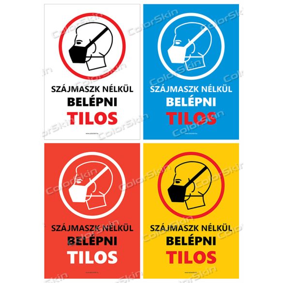 Maszk nélkül tilos a belépés v2