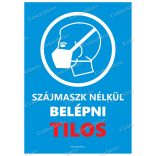 Maszk nélkül tilos a belépés v2