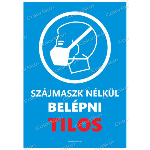 Maszk nélkül tilos a belépés v2