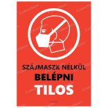 Maszk nélkül tilos a belépés v2