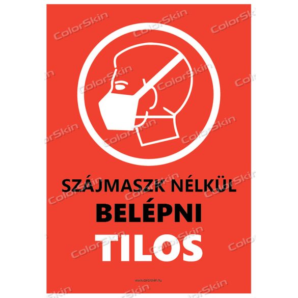 Maszk nélkül tilos a belépés v2