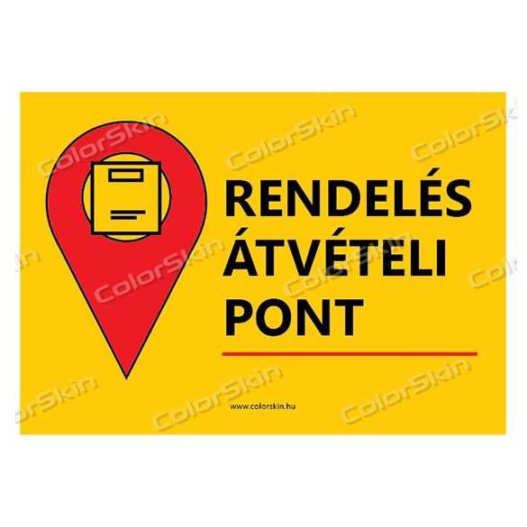 Rendelés átvételi pont