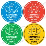 Személyes átvételi pont körmatrica 20cm
