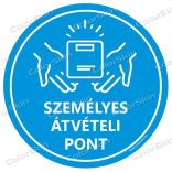 Személyes átvételi pont körmatrica 20cm