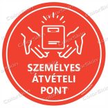 Személyes átvételi pont körmatrica 20cm