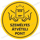Személyes átvételi pont körmatrica 20cm