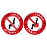 Kérlek ne ülj ide - ide ülj matrica csomag - két nyelven