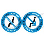 Kérlek ne ülj ide - ide ülj matrica csomag - két nyelven