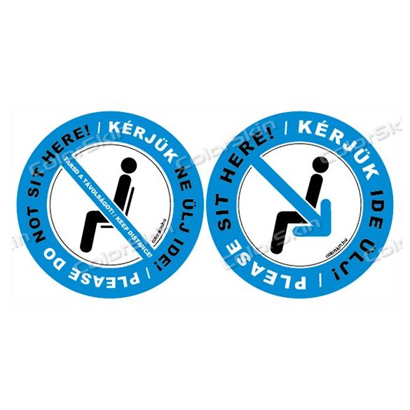 Kérlek ne ülj ide - ide ülj matrica csomag - két nyelven