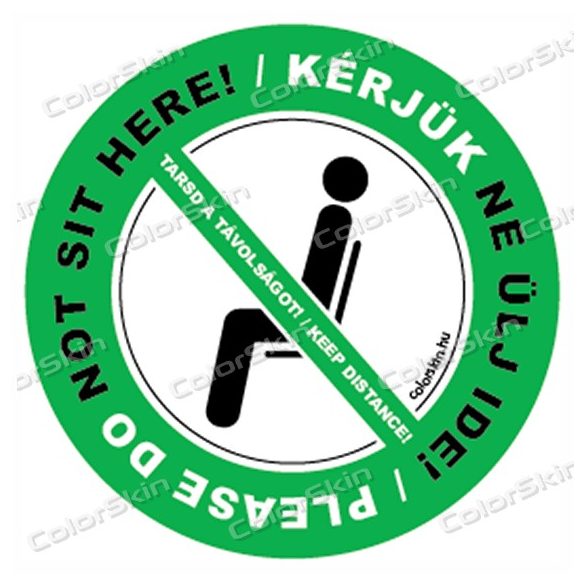 Kérlek ne ülj ide körmatrica - két nyelven