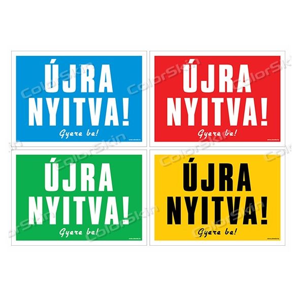 Újra nyitva! 