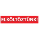 Elköltöztünk! matrica