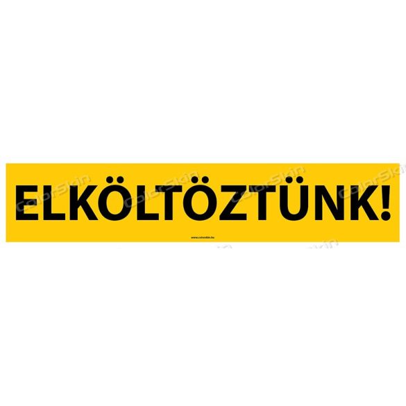 Elköltöztünk! matrica