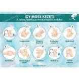 Helyes kézmosás matrica