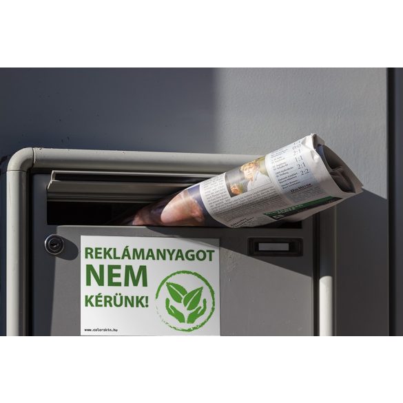 Kéretlen reklám tiltó matrica