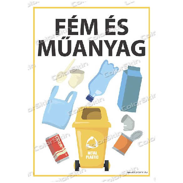Szelektív gyűjtés matricák
