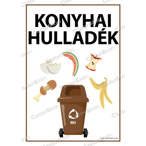 Szelektív gyűjtés matricák