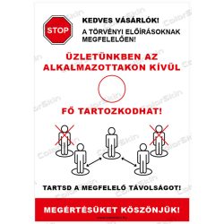   Létszámkorlátozás biankó álló formában - választható írható felülettel 