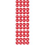 Matrica csomag árcsökkentésekhez 20 cm-es átmérővel