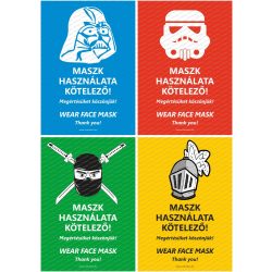   Felszólítás maszk viselésre humoros formában két nyelven