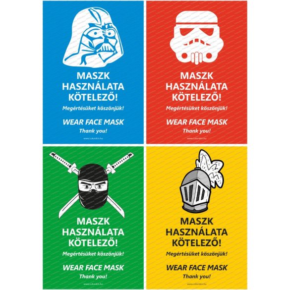 Felszólítás maszk viselésre humoros formában két nyelven