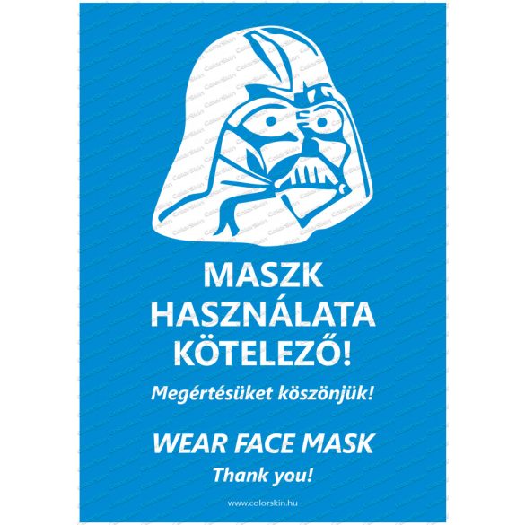 Felszólítás maszk viselésre humoros formában két nyelven