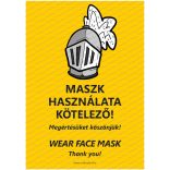 Felszólítás maszk viselésre humoros formában két nyelven