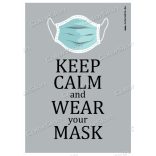 Keep calm and wear your mask! matrica
