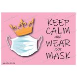 Keep calm and wear your mask! matrica
