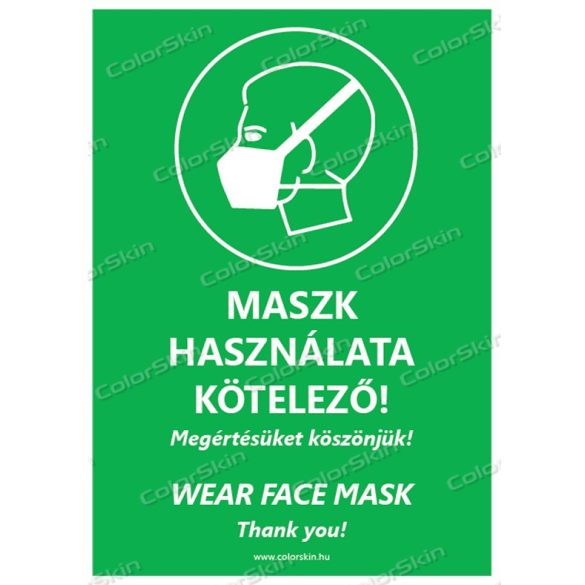 Álló formátumú információs tábla - Maszk két nyelvű v2