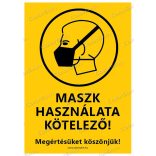Álló formátumú információs tábla - Maszk v2