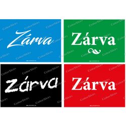 Zárva tábla