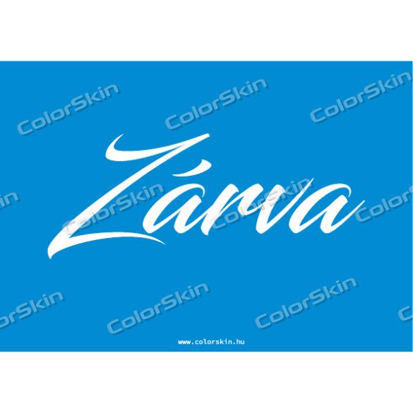 Zárva tábla