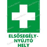 Elsősegély nyújtó hely tábla