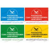 Fogyasztás csak a kerthelyiségben! - fekvő tábla