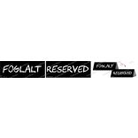 Foglalt / Reserved asztali jelző