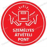 Kör padlómatrica - „Személyes átvételi pont” 