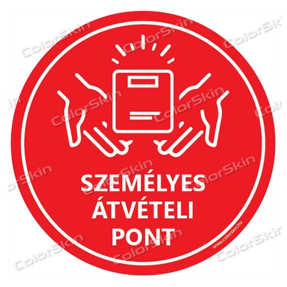 Kör padlómatrica - „Személyes átvételi pont” 