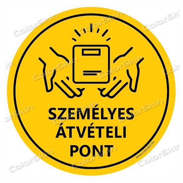 Kör padlómatrica - „Személyes átvételi pont” 