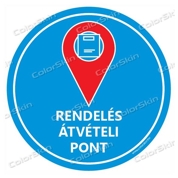 Kör padlómatrica - "Rendelés átvételi pont"