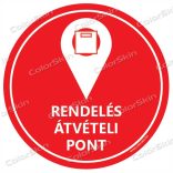 Kör padlómatrica - "Rendelés átvételi pont"